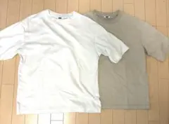 UNIQLO U エアリズムコットンオーバーサイズTシャツ 2枚セットのサムネイル