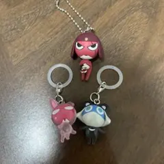 ケロロ軍曹　めじるしアクセサリー、キーホルダー　ギロロ、ドロロ