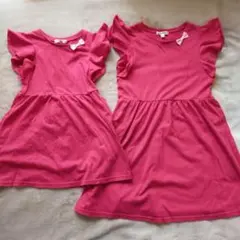 any FAM ピンクワンピース 100 120 セット