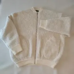 23区　アルパカ入りニットブルゾン