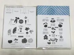 Papertrey Ink 野菜、コーヒー、キスチョコ、秋スタンプ2個セット