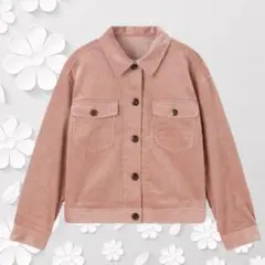 完売品⭐️GU⭐️コーデュロイショートジャケット ピンク【XL】