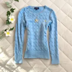 ❤︎Y2K ラルフローレン ケーブルニット セーター 海外ガール