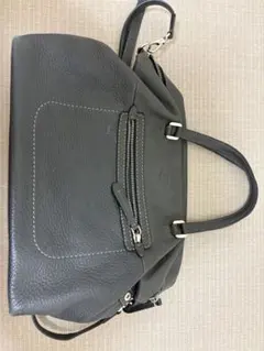 TOD'S 2way ショルダーバッグ レザー グレーのサムネイル