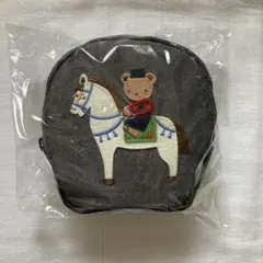 familiar ファミリア ビームス　コラボ　デニム ポーチ 干支「午」