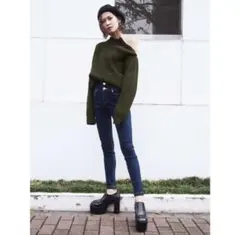 【EMODA】ELDER ハイウエストデニムパンツ