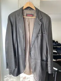 90s 赤タグ　archive emporio armani レザー