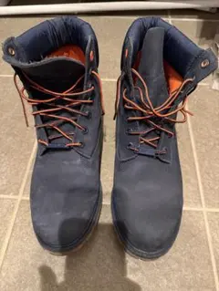 希少カラー ティンバーランド 6インチ プレミアムブーツ ネイビー 27.5cm