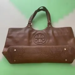 Tory Burch ブラウンレザートートバッグ