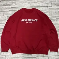 USA古着 ヴィンテージスウェット ニューメキシコ ダンスチームロゴ レッド