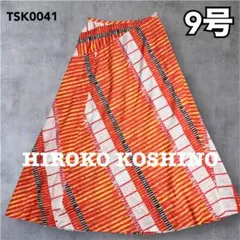 美品　HIROKO BIS コシノヒロコ　総柄　Aライン　ロングスカート　Mのサムネイル