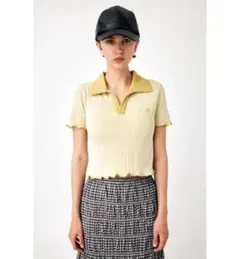 MOUSSY BI-COLOR SKIPPER Tシャツ　黄色　新品　Fのサムネイル