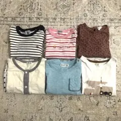 ミキハウス　プチバトー　H&Mなど　80 90 まとめ売り　薄手長袖Tシャツ