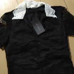 ZARAタグ付き新品レース襟付きワンピース