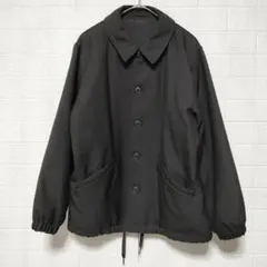 GU ジーユー (S)　パデットコーチジャケット　メンズ　ブラックのサムネイル