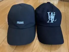 WOOALONG他 ブラックベースボールキャップ 2個セット