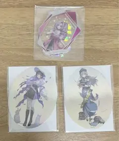 壱百満天原サロメ 月ノ美兎 栞葉るり OS特典 カード ステッカー