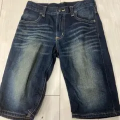 EDWINデニムハーフパンツ ダークブルー