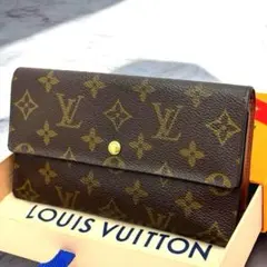 美品　ルイヴィトン　モノグラム　インターナショナル　長財布　三つ折り財布　財布