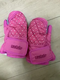 mashalo ベビーキッズ用手袋ピンク 星柄　2歳まで