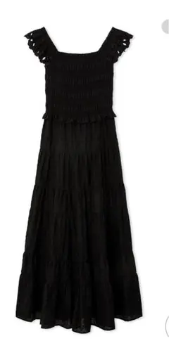 新品未使用FRAY I.D モノグラムエンブロイダリーワンピース　ブラック