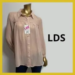 【5846】LDS ブラウス シアーシャツ F ピンクのサムネイル