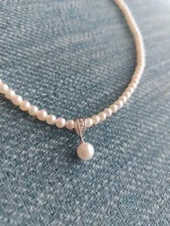 ミキモトのペンダントヘッド　ベビーパールネックレス付き 鑑別書あり