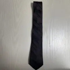 COMME CA ISM ダークパープル ストライプ ネクタイ