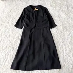 美品　東京ソワール　SOIR REVE　ブラックフォーマル　ワンピース　11号