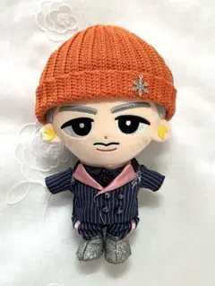 SnowMan すのチルBIGぬい用　コットンニット帽　オレンジ