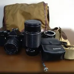 【訳あり格安】PENTAX ME 豪華セット 望遠レンズ・バッグ・おまけ多数！