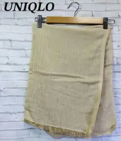 ユニクロ　リネンストール　コットン　スカーフ　マフラー　羽織り　春夏