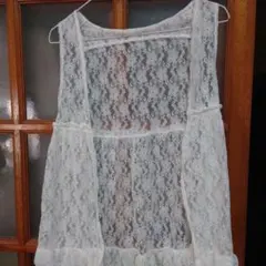 TRALALA レース ノースリーブ チュニック