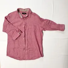 COMME CA ISM 七分袖シャツ ピンク Lサイズのサムネイル