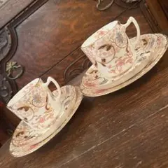 英国アンティーク サミュエルラドフォード 1800年代トリオ カップ