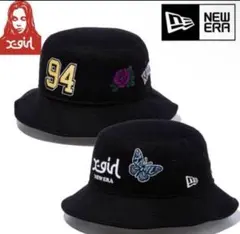 ニューエラ×エックスガール　コラボ　バケハ　レディース　ブラック