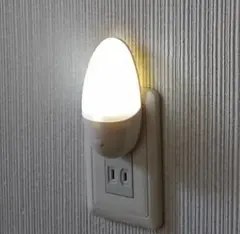 【スイッチ式ナイトライト】コンセントタイプ 手動 照明 LED ランプ 足元灯
