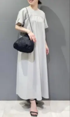 美品】セオリーリュクス ロングワンピース サイズ38 ベージュ リネン