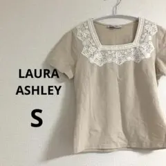 ローラアシュレイ レディース 半袖 カットソー Tシャツ レース ベージュ Sのサムネイル