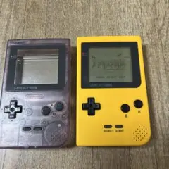ゲームボーイ ポケット　イエロー　ケース　ボタン　新品