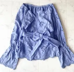 美品　グレースコンチネンタル 刺繍 カシュクールブラウスのサムネイル