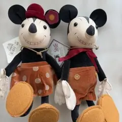 1999年当時物】ミッキーマウス デニム調 ぬいぐるみ セガ 非売品