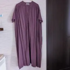 samansa Mos2 blue シャツワンピ