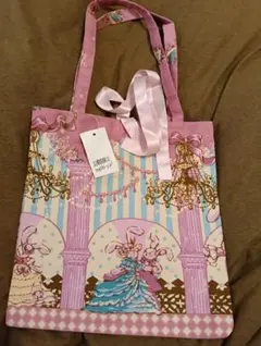 【未使用タグ付き】BODY LINE ピンクウサギの手提げ袋