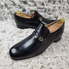 【未使用/25.5cm】大塚製靴 ビットローファー スリッポン ブラックのサムネイル