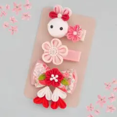 New⭐️【3点セット/送料込み/匿名配送】ヘアクリップ　ヘアピン　ベビー　キッズ