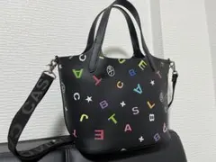 【超美品】カステルバジャック トートバッグ バケツ型 ロゴ レザー 2way