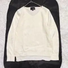 【ユニクロ】　HK WORKS LONDON ニット　セーター　白　M