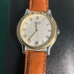 【美品】セイコー SEIKO 8J86-6A00 クレドール デイト クォーツ CREDOR クレドール シグノ GCAZ002 18K× SS セイコー クオーツ