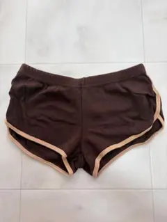 【古着】アメリカンアパレル ショートパンツ ブラウン パイピングのサムネイル